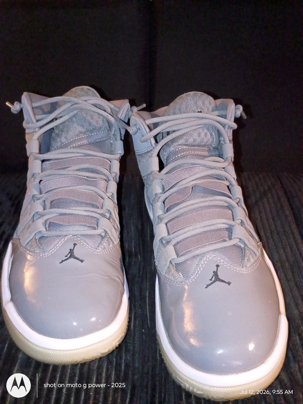 Air Jordan Retro 10s  Grey High-Top Sneakers